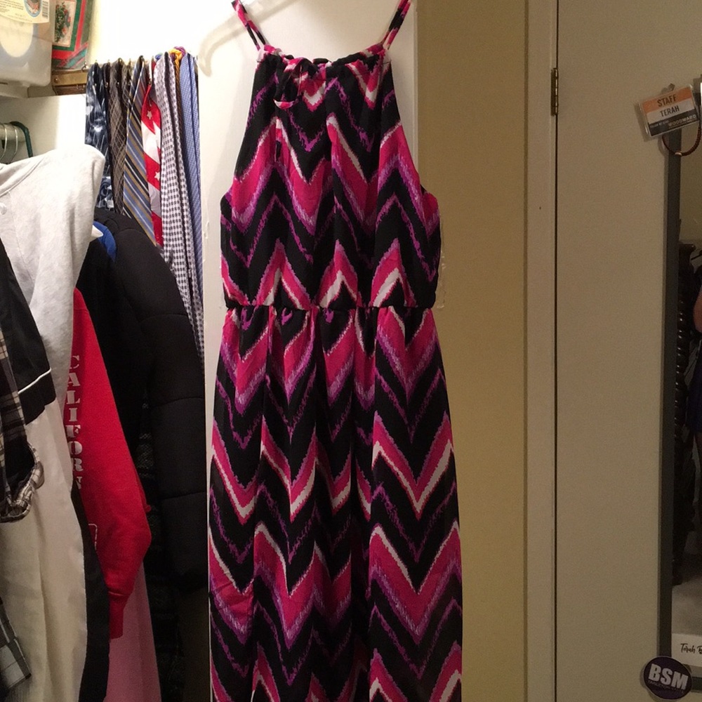 Long, cut back dress